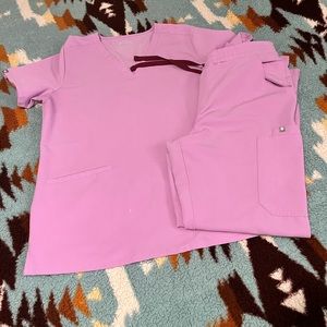 Medium Three pocket scrub top with Medium Yola skinny pants